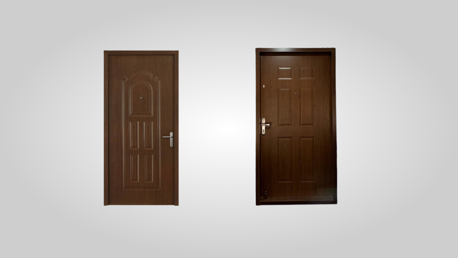 Embossed Wood Finish Door